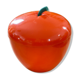 Vintage orange apple ice bucket