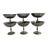 Vintage stainless steel stemmed cups