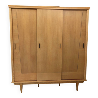Wardrobe with 3 sliding doors, 1970s