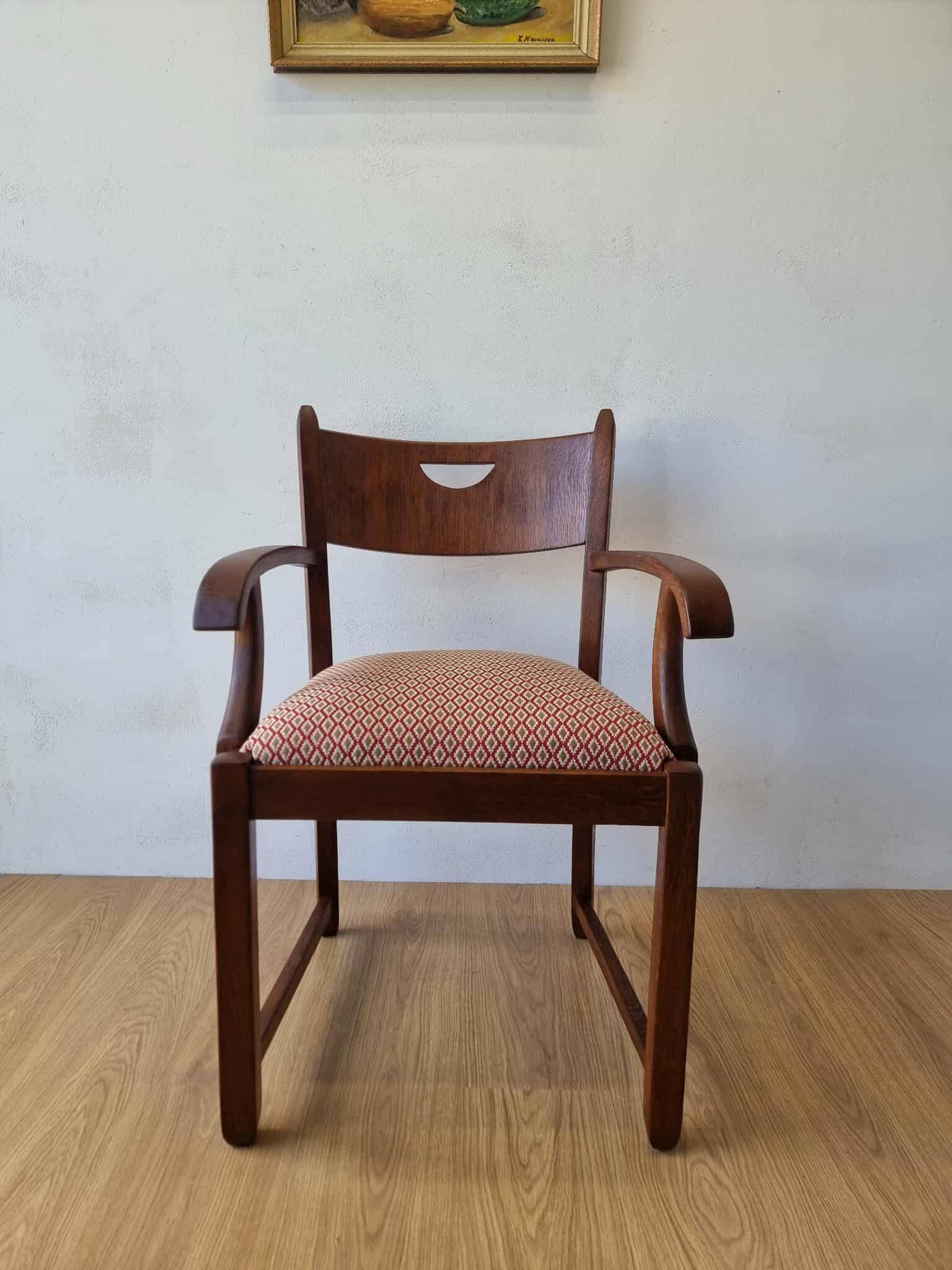 Oak office chair from the 1950s.