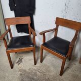 Paire de fauteuils de bureau