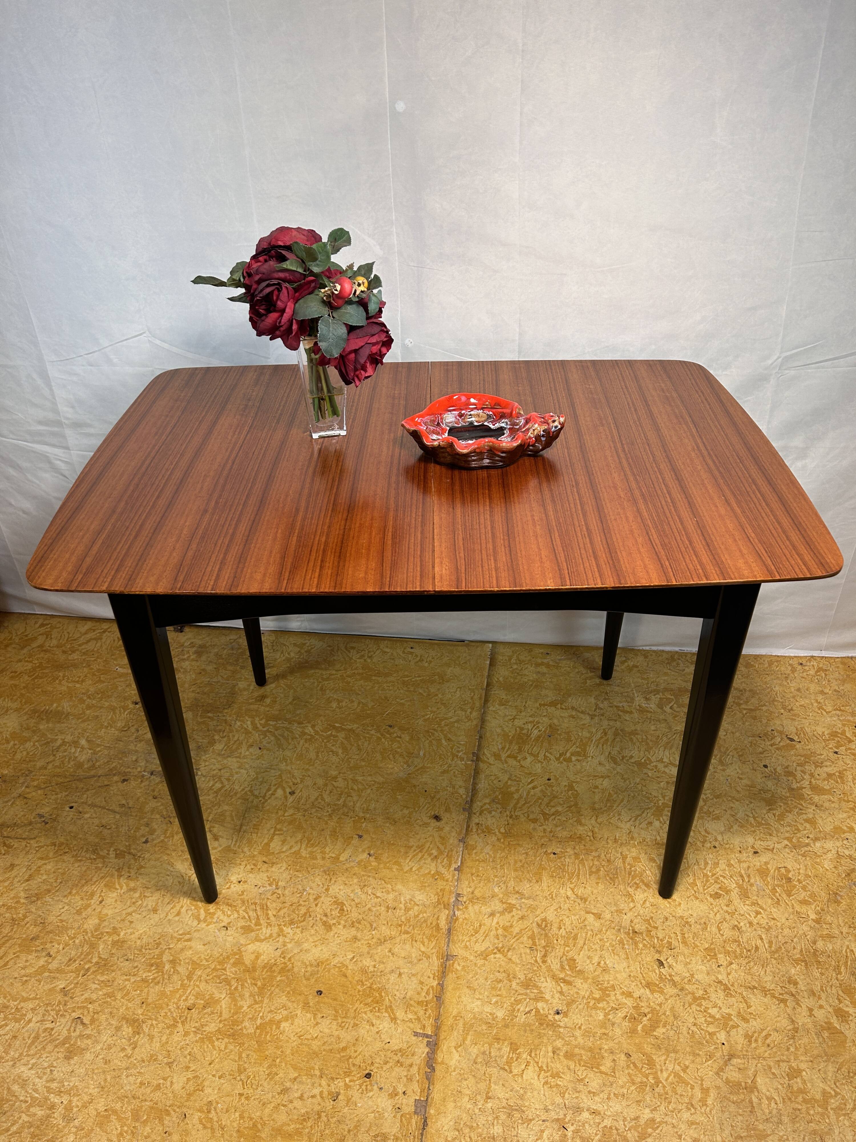 Mid Century Retro Vintage Teak Extending Dining Table by Wrighton – 1960s