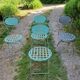 Chaises pliantes de jardin en fer forgé