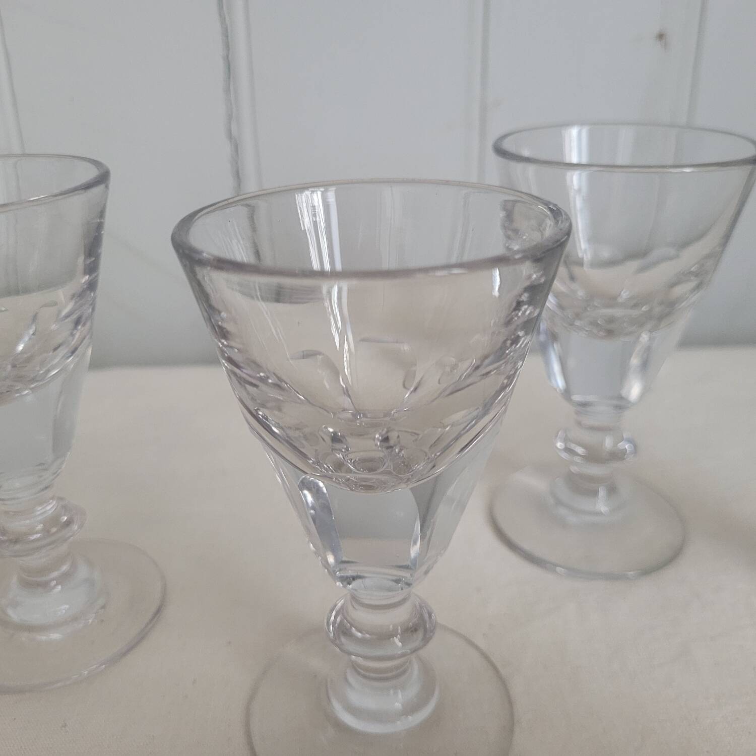 4 stemmed glasses from the 20s and 30s