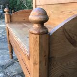 Vintage pine chest bench