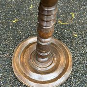 Art Deco floor lamp in solid wood to be repaired from the 1950s.
