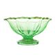 Bol à fruits, moderne du milieu du siècle, verre turquoise, Ząbkowice, Pologne, années 1950