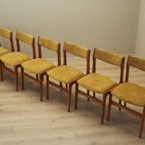 Set of six teak chairs, Danish design, 1970s, production: Denmark