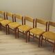 Set of six teak chairs, Danish design, 1970s, production: Denmark