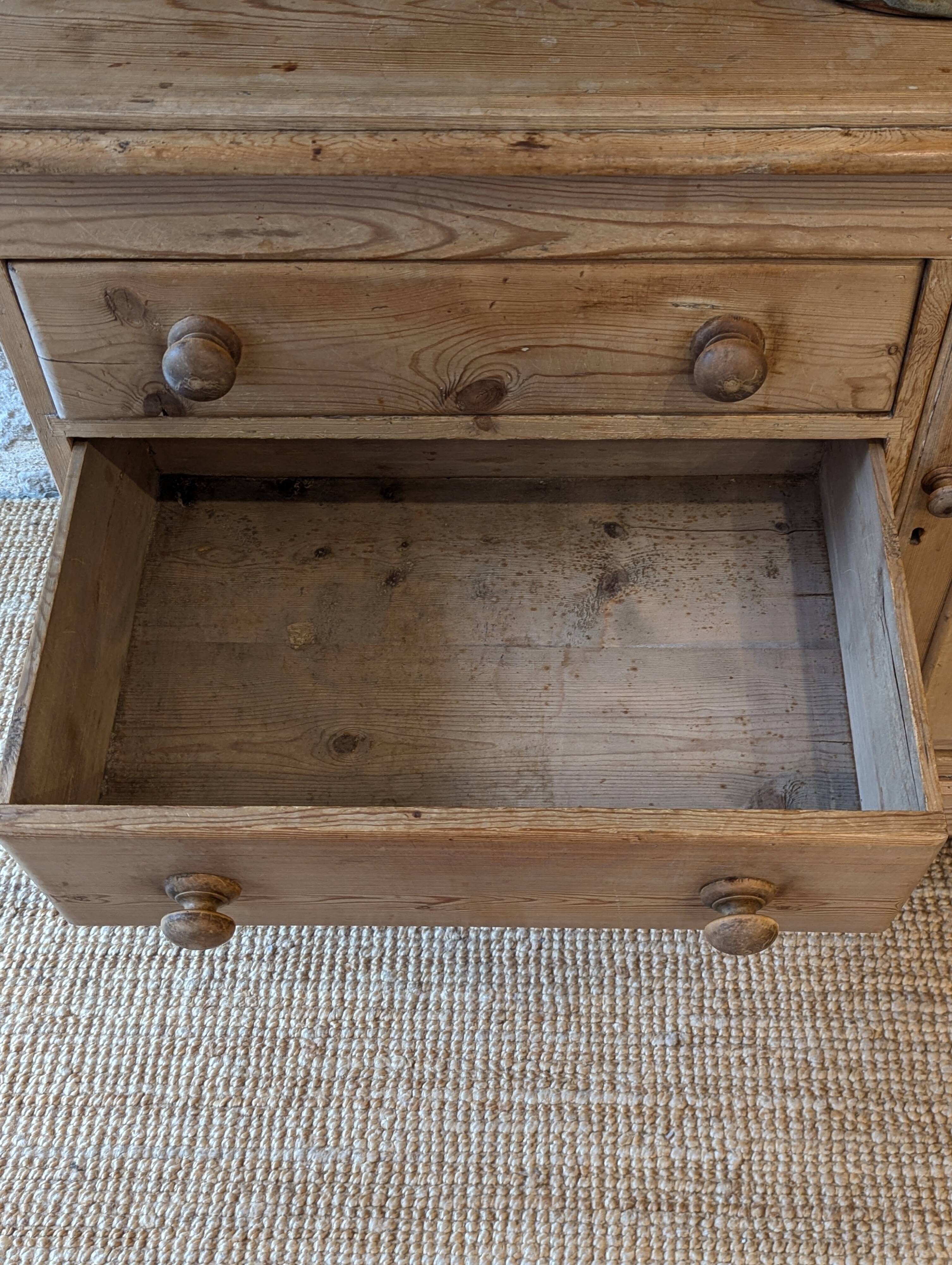 Antique dresser in pitch pine
