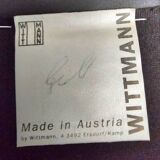 2 x armchair by Wittmann, design Paolo Piva, model Alta Highback, black leather