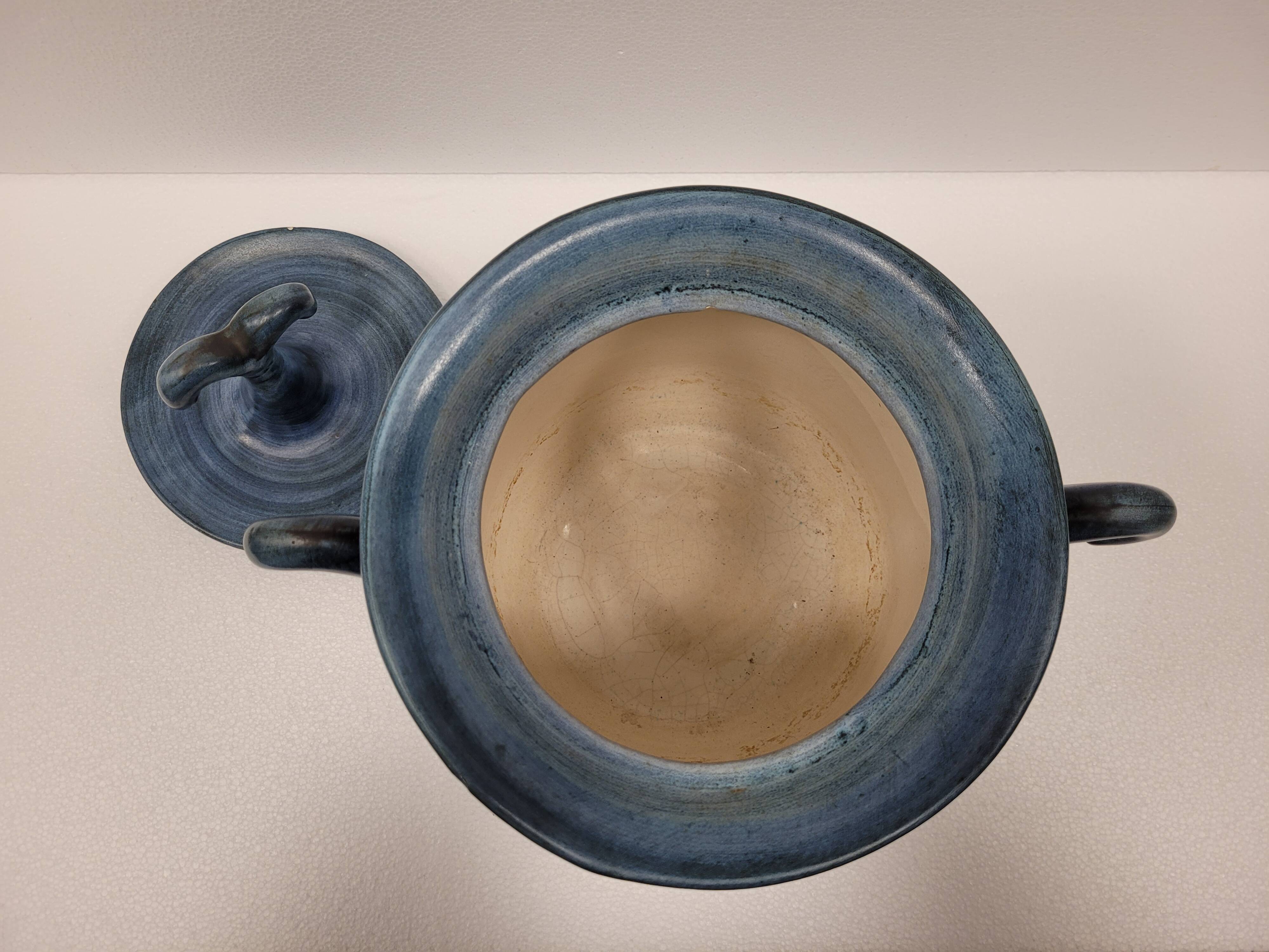 Jarrón / Sopera Firmada “JdL” Jean de Lespinasse, Cerámica de Vallauris, 1961 – France