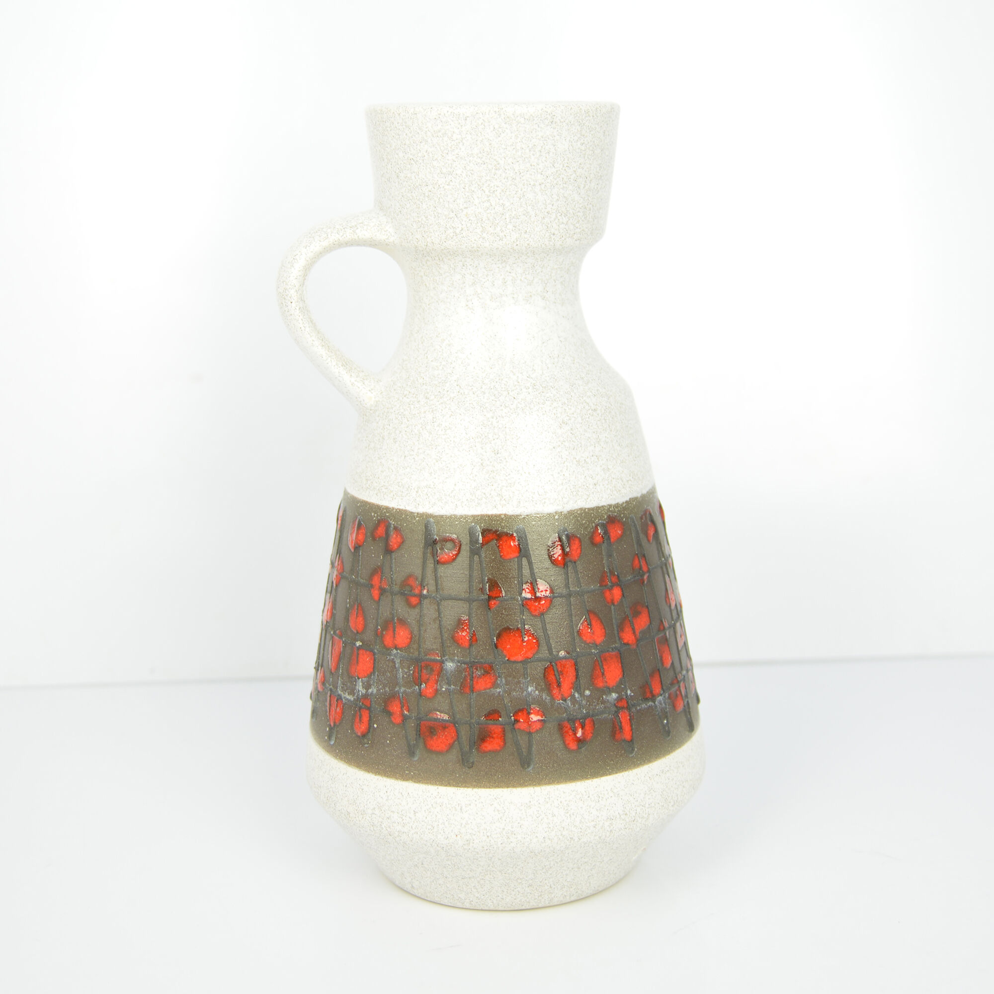 Ceramic vase with an ear U-Keramik 303/25, Germany in the 1960s