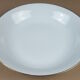 Large round porcelain dish Limoges France gilding gold edging