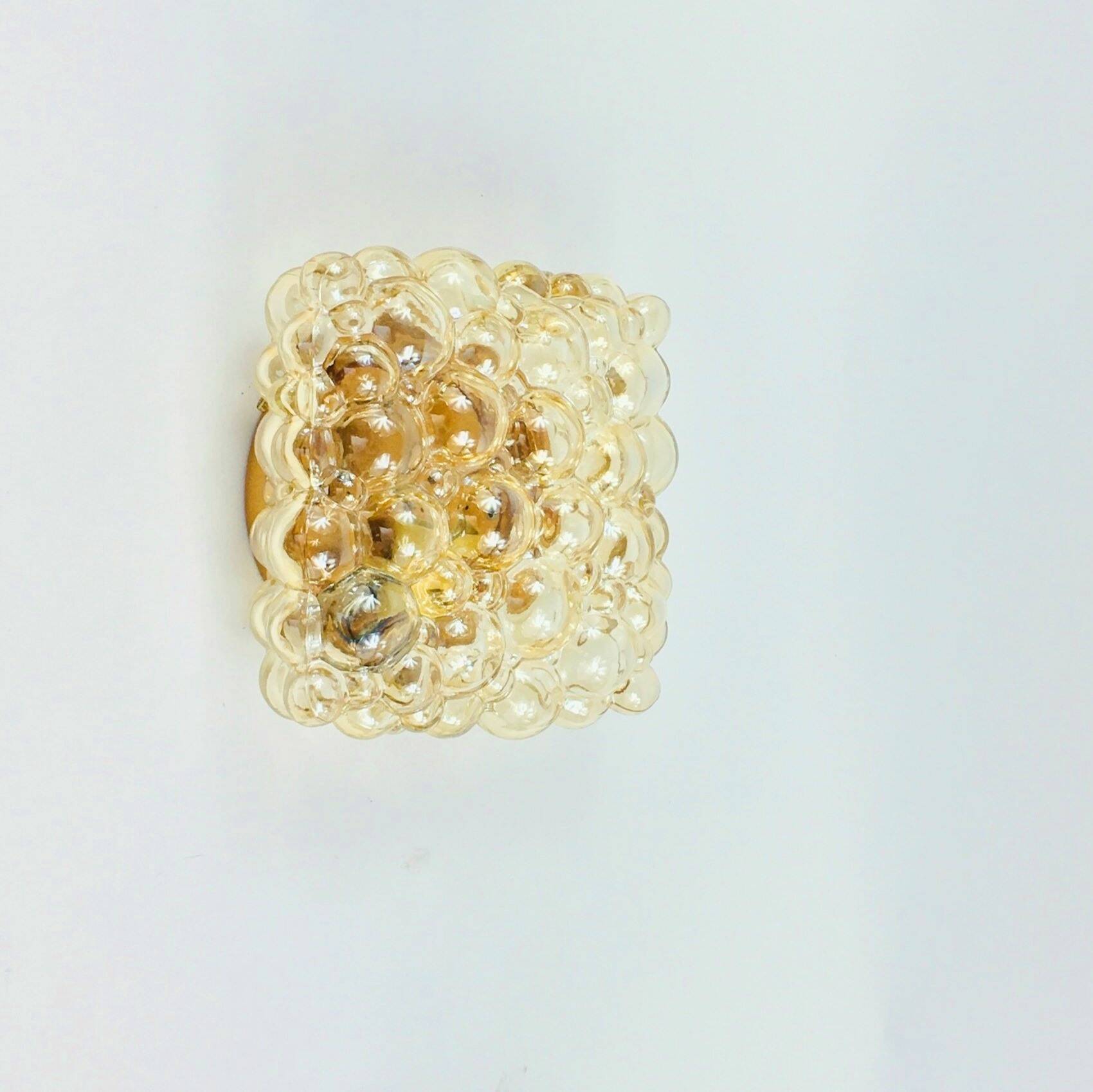 Mid-Century Bubble Glass Wall Light or Ceiling Light by H. Tynell, 1970s