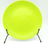 Set of 4 green ceramic plates