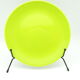 Set of 4 green ceramic plates