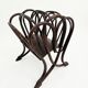 Thonet curved wood magazine rack Art Nouveau