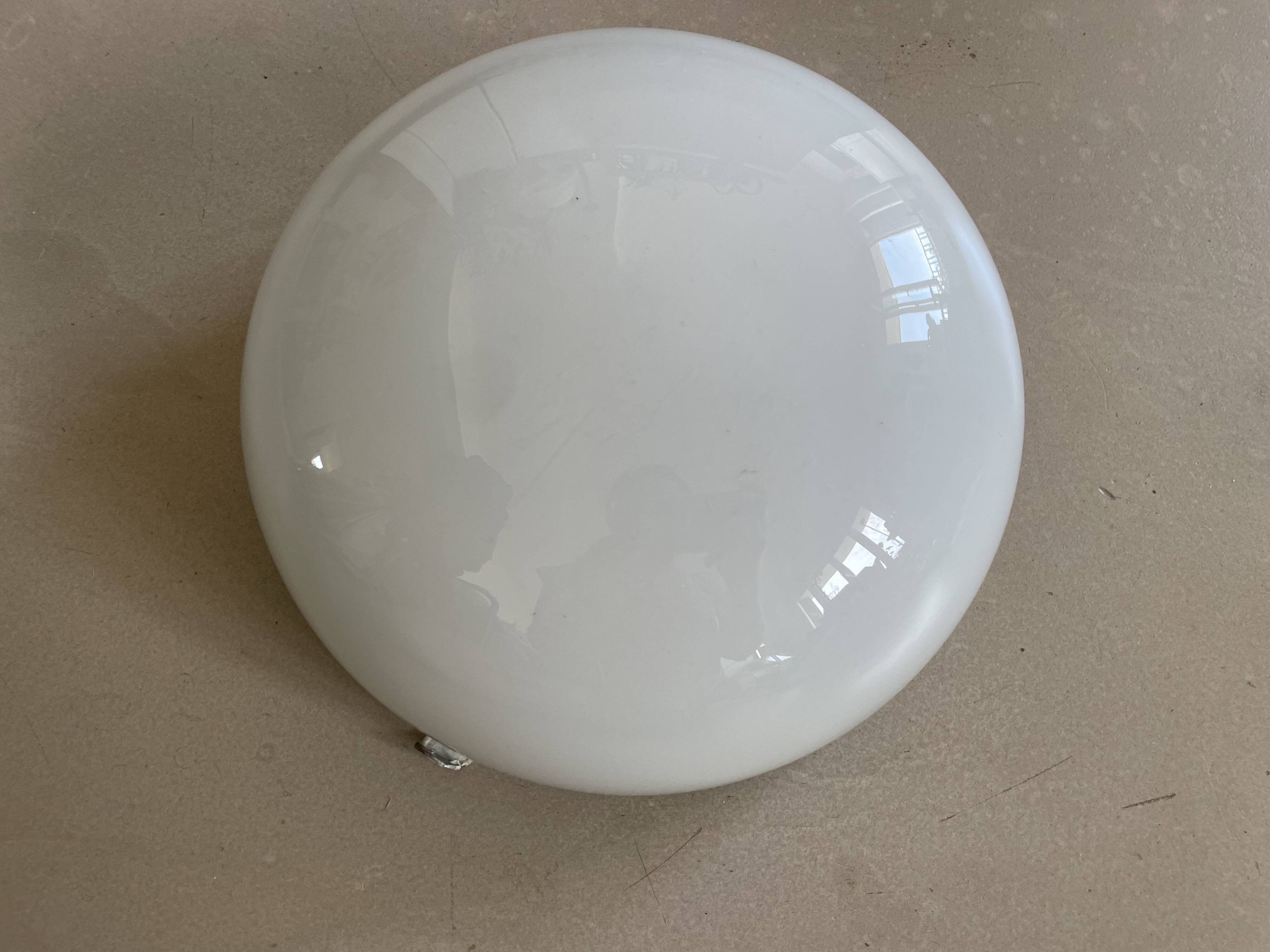 Large opaline wall or ceiling light D24cm