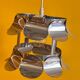 70s metal lampshade