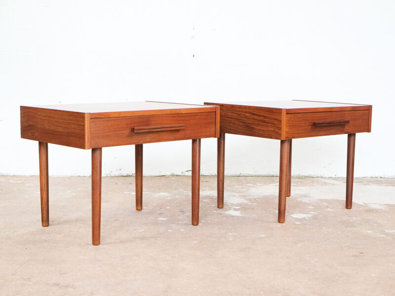Pair de chevets en teck - Danemark années 60