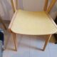 Pair of vintage 1950 sandblasted bridge armchairs