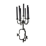 Brutalist wrought iron candlestick from the 60s
