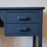 Small desk or vintage dressing table, blue