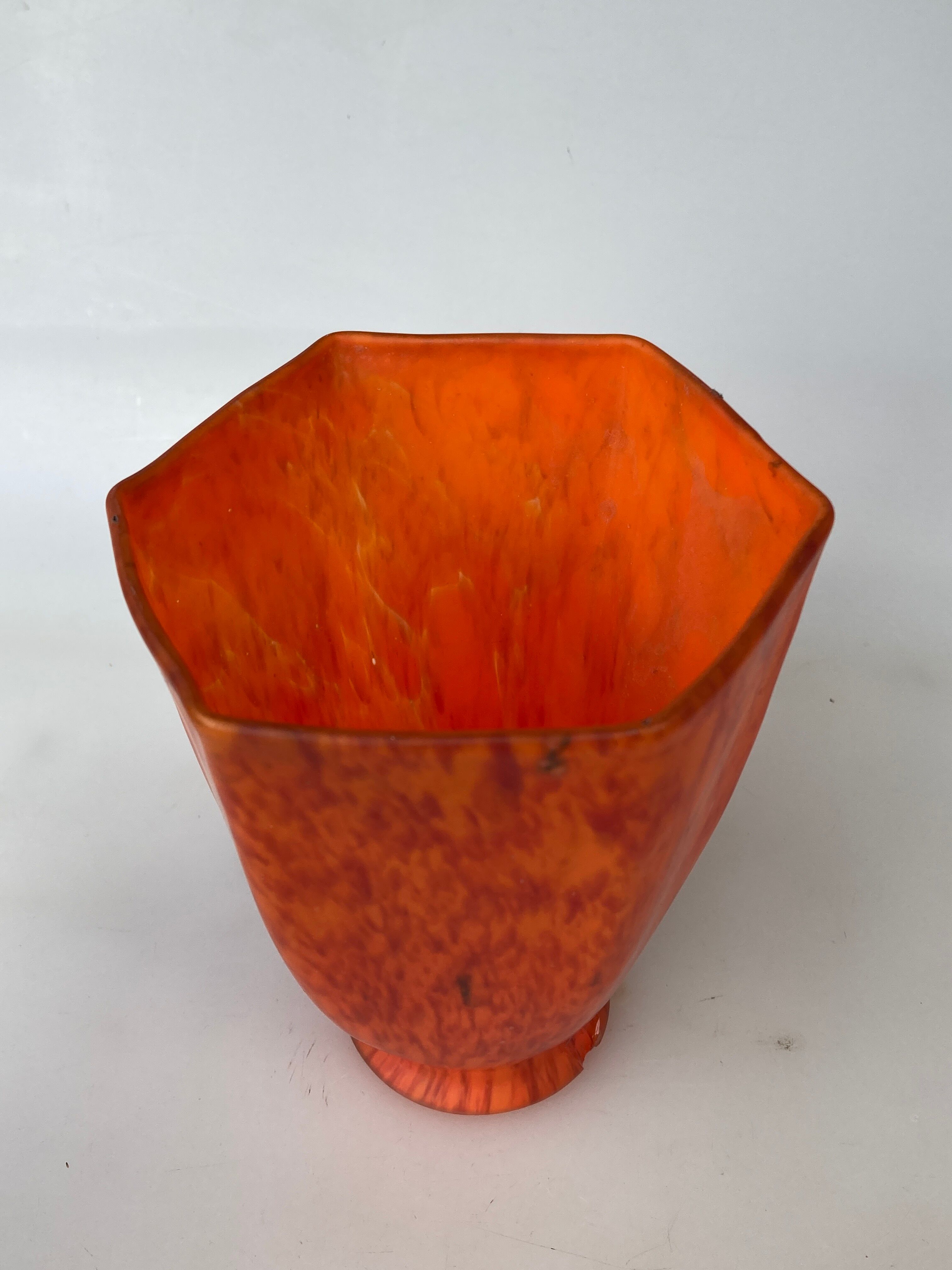 Orange glass tulip tulip lampshade