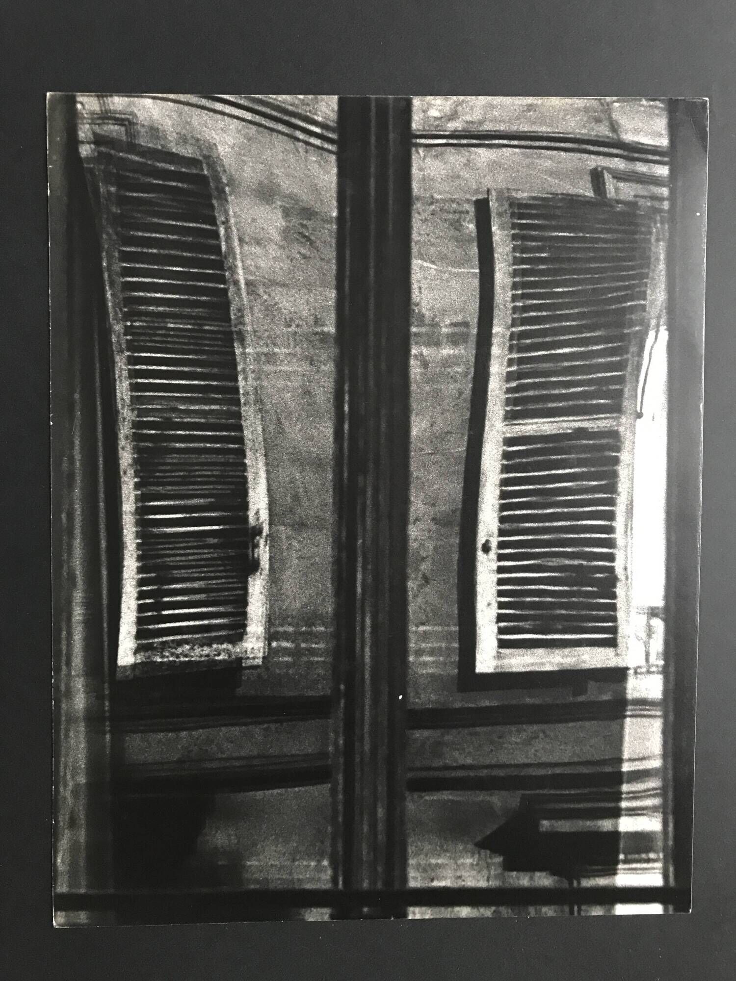 Rosine nusimovici, untitled (windows), 1976. black and white silver print.