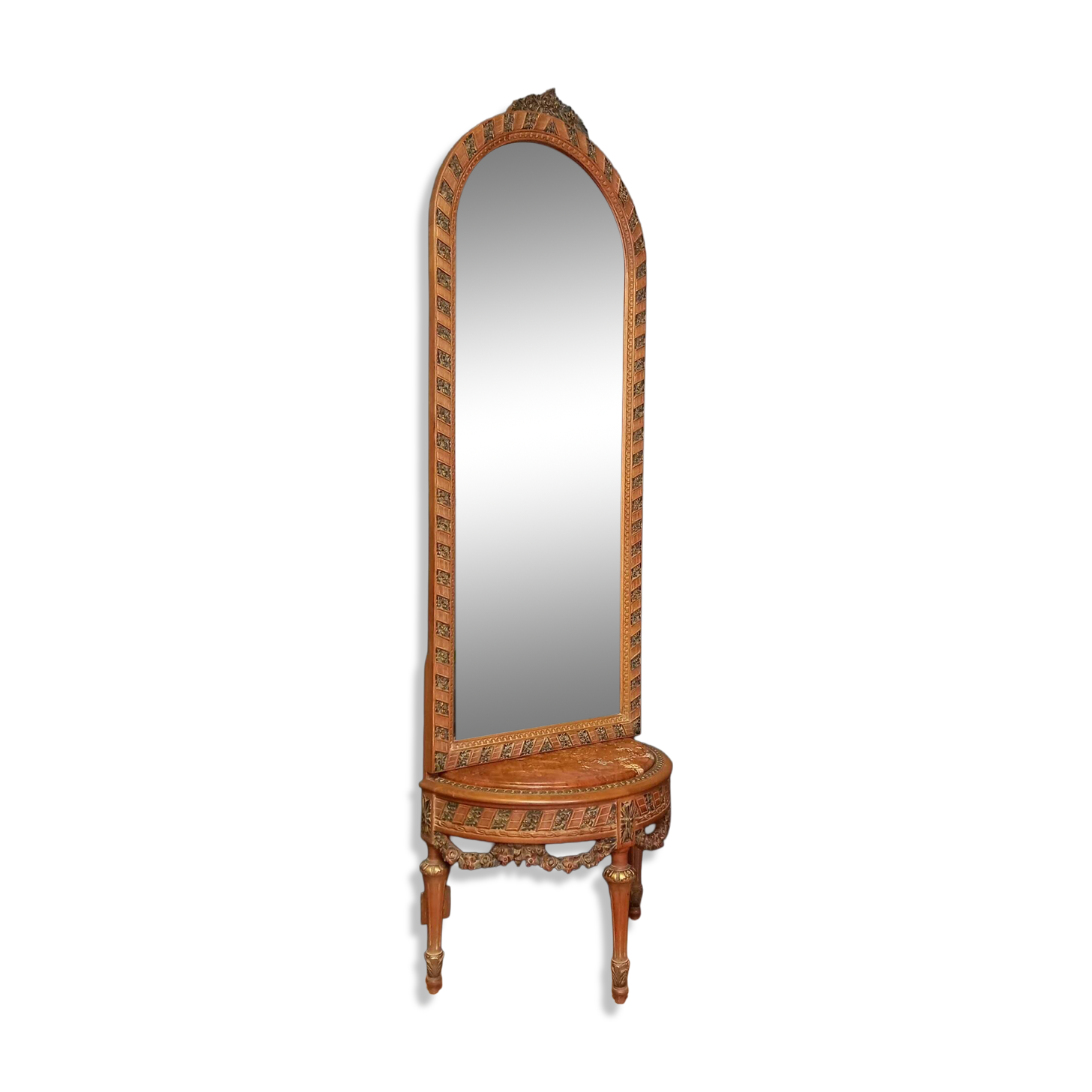 Table console avec miroir