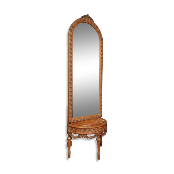 Table console avec miroir