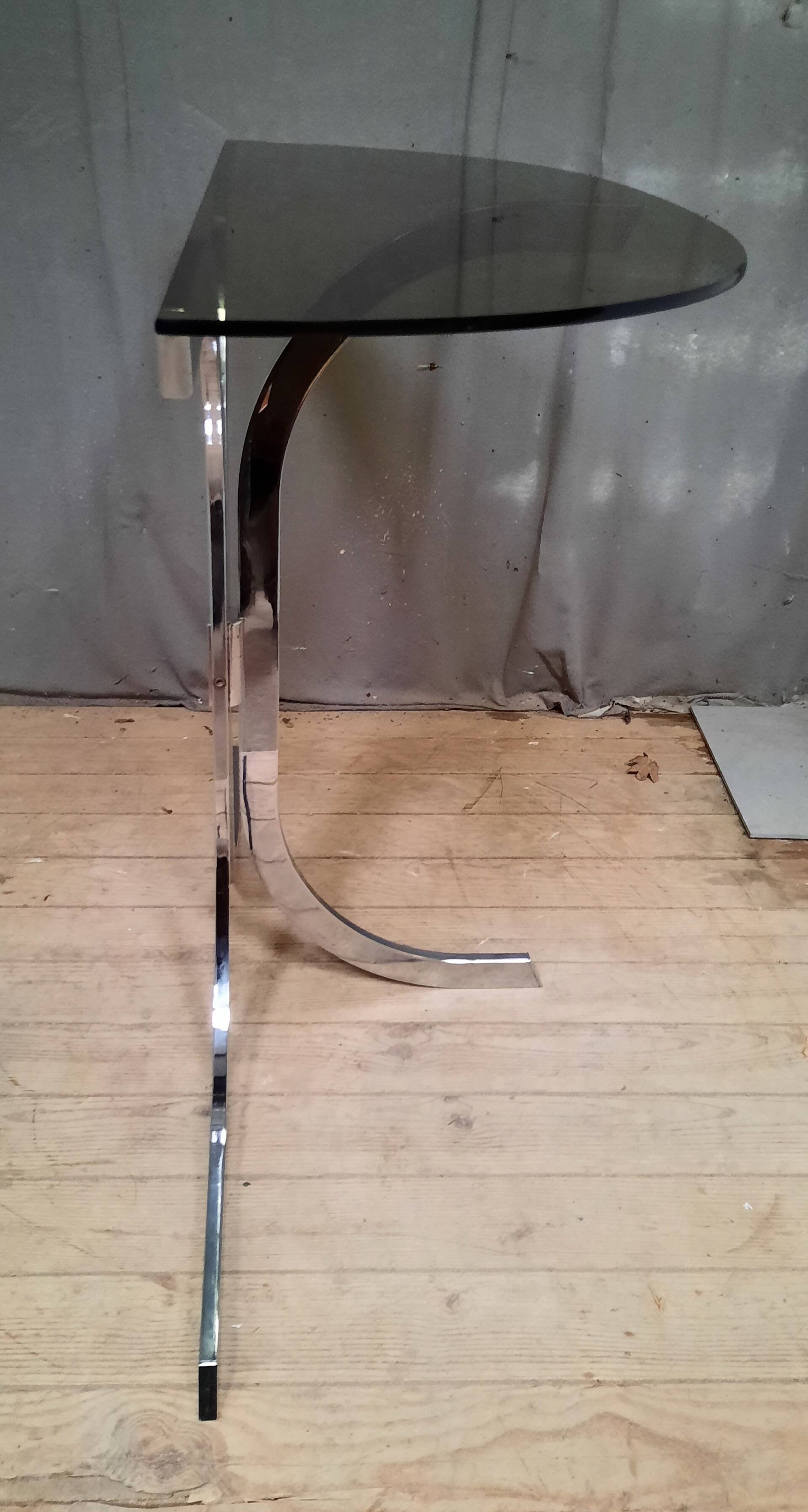 Designer glass and metal console