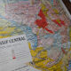 Old school map "Le Massif Central" No.2 Hatier