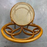 Curved wooden dining chair by Löbl Wieisskirchen