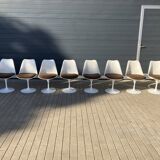 8x original Knoll Tulip dining chairs Eero Saarinen