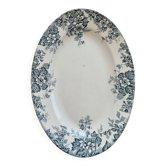 Antique oval serving dish, ironstone, Saint Amand and Hamage - Model Ma
