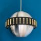 Vintage Space Age RVS Hanging Lamp with acrylic inserts, Mid Century Pendant