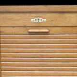 Oak notary cabinet in its original patina (1940s)