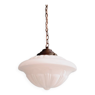 Art Deco opaline pendant light, by Philips, Phililite series, 1930s