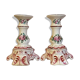 Lot de 2 bougeoirs decor vieux strasbourg en faïence