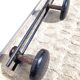 Vintage black coat rack with 3 hooks