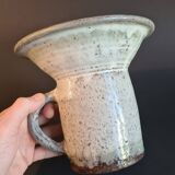 Pot à coupe creuse en Grès émaillé signée