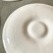 Oyster service Moulin des Loups – 8 plates and 2 dishes, 1970s