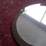 Italian oval mirror by Antonio Lupi for Cristal Luxor