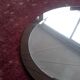 Italian oval mirror by Antonio Lupi for Cristal Luxor
