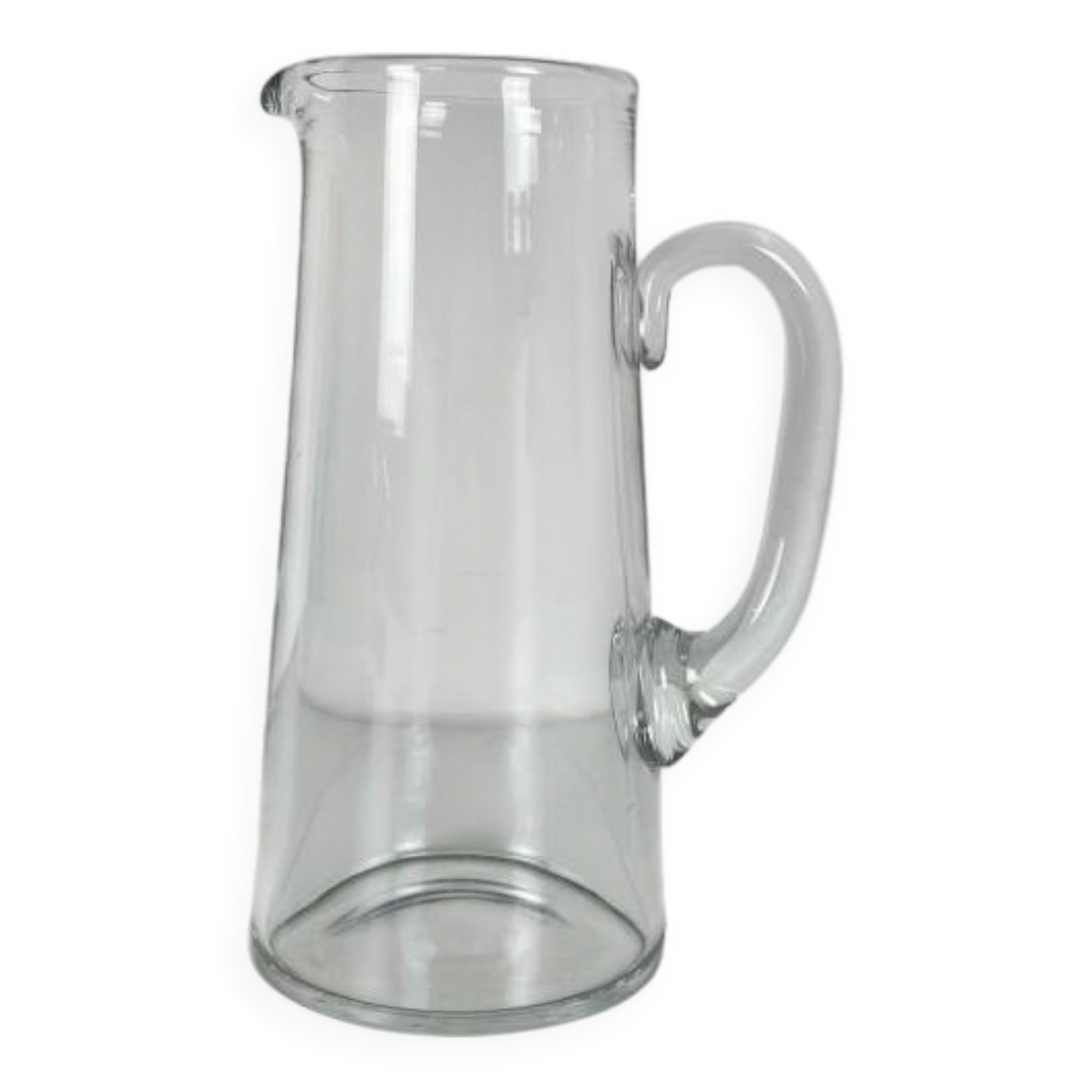 Rare Ancien Grand Broc à orangeade, pichet, pot à eau Baccarat estampillé C
