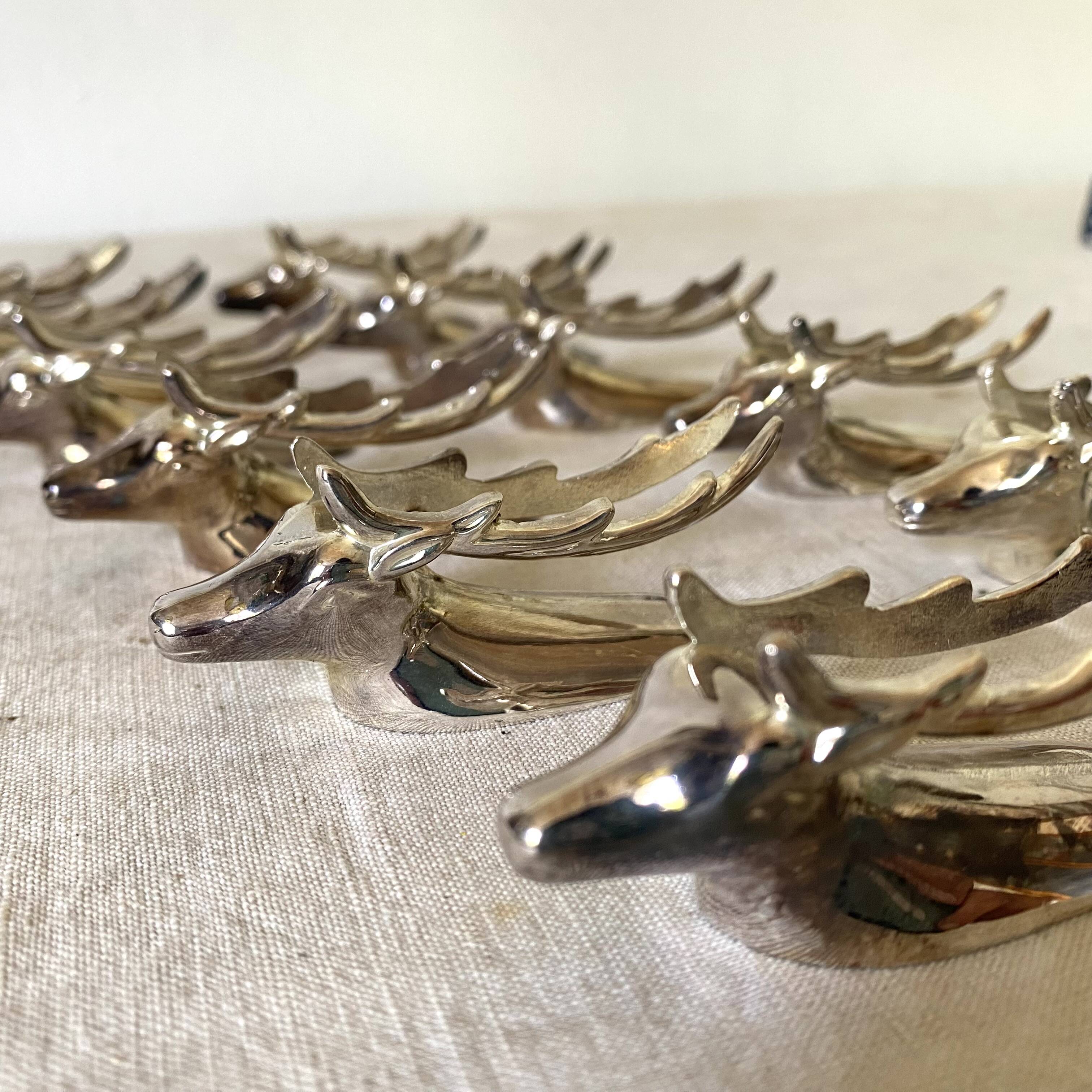 Vintage deer head knife holders
