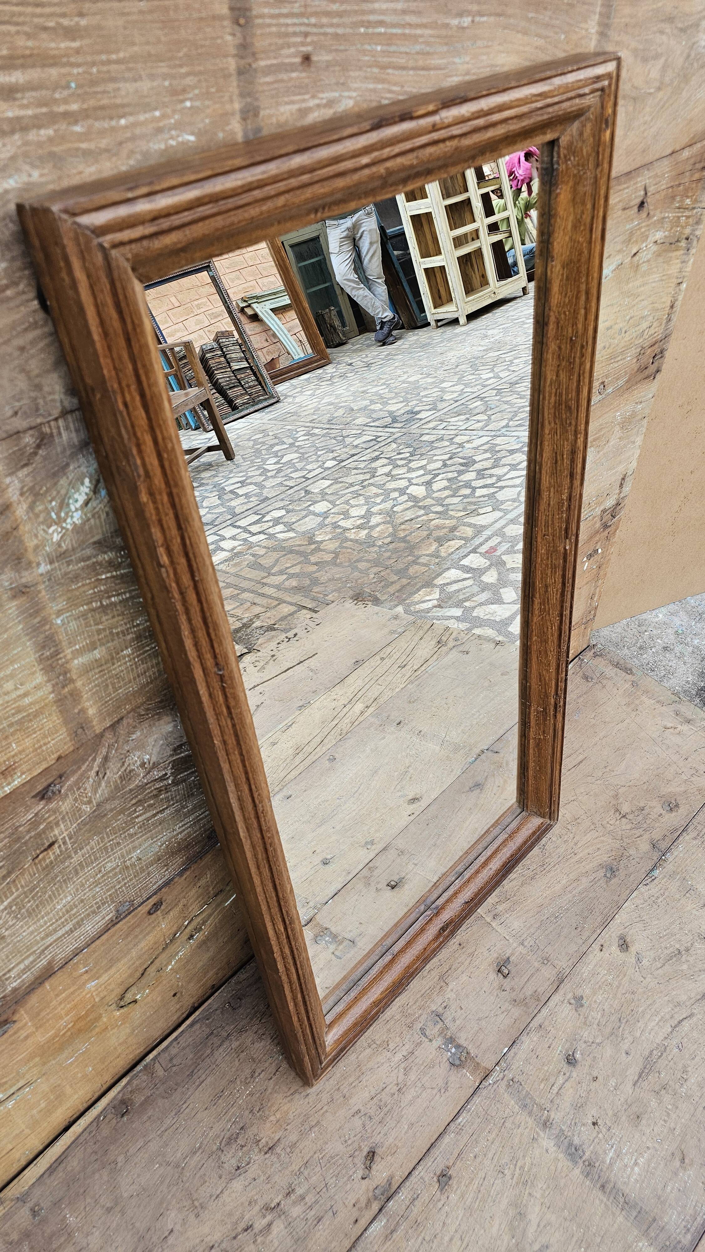 Teak mirror from Burma