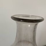 Ancienne grande bouteille soufflé collection verrerie